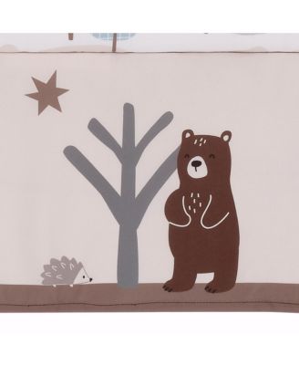 Sleepytime Bear Woodland 3-Pc Baby Nursery Crib Bedding Set