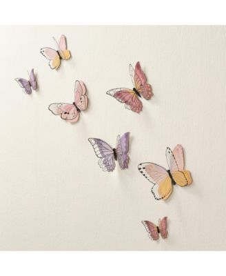 Butterfly Dreams 3-Dimensional Wings Colorful Wall Decals/Stickers
