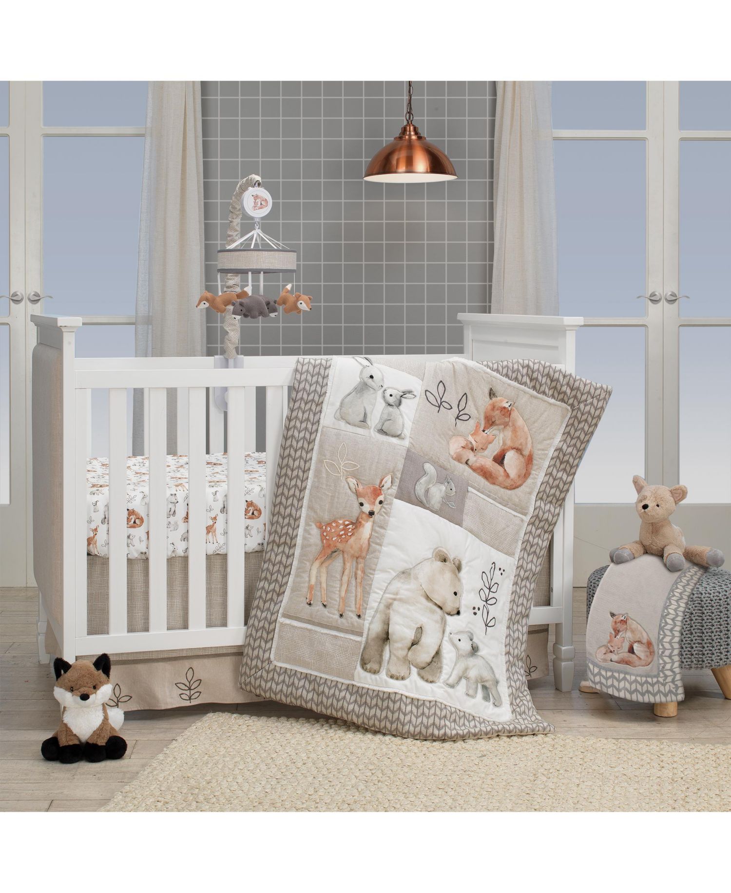 Painted Forest Musical Crib Mobile