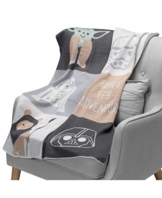 Star Wars The Force Knit Baby Blanket - Yoda/Ewok/R2-D2/Vader