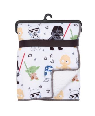 Star Wars Classic Fleece Baby Blanket - Yoda/Darth Vader/R2-D2/C-3PO