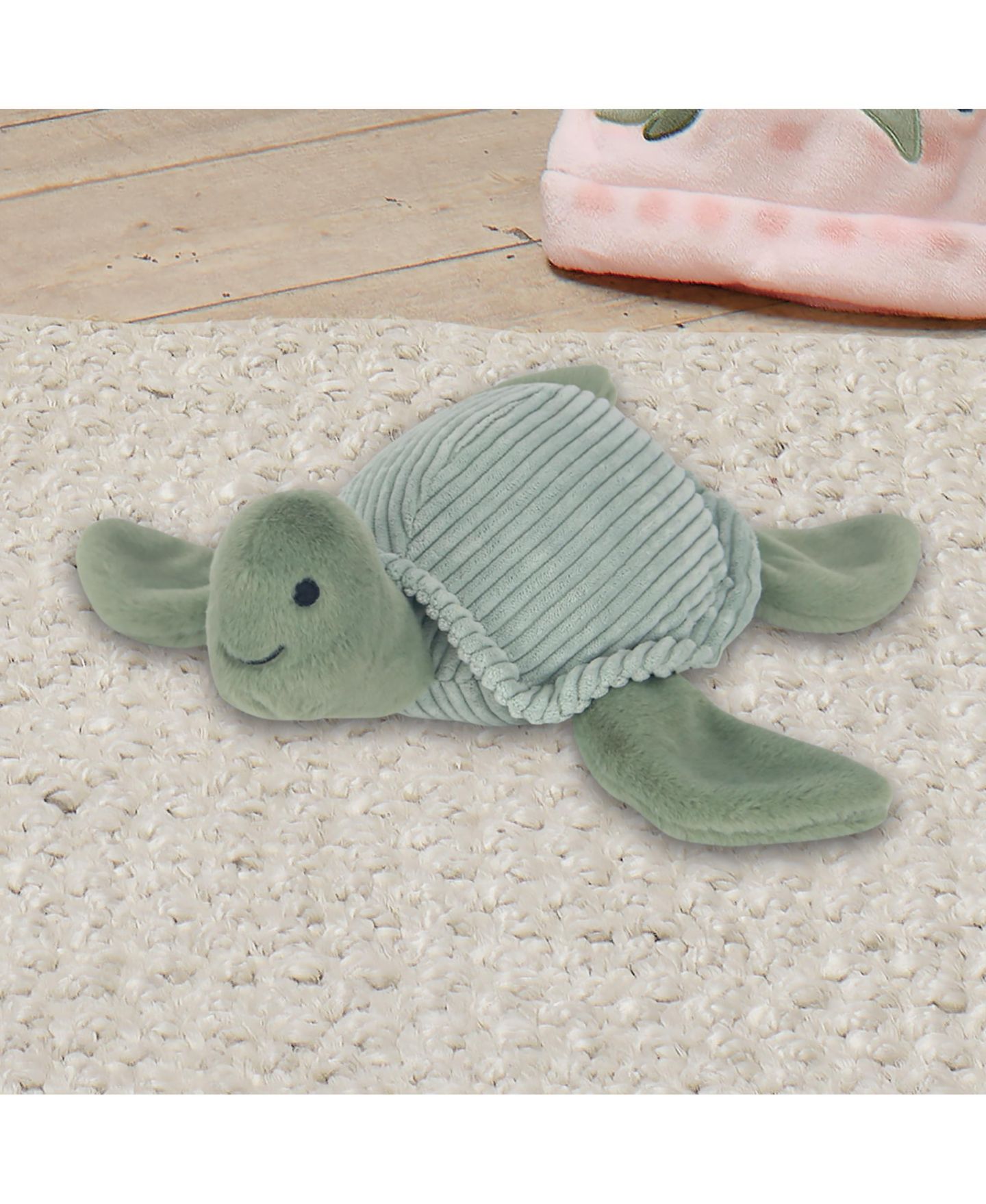Детская мягкая игрушка Lambs & Ivy Shelly 11.5" Soft-Ribbed Sea Turtle Plush, цвет: Зелёный — фото 4