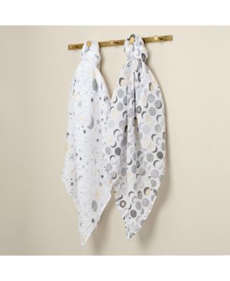 Bedtime Originals Celestial Cotton Muslin Swaddle Blankets 2-Pack