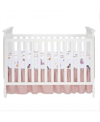 Butterfly Dreams Pink/Gold 3-Piece Nursery Baby Crib Bedding Set