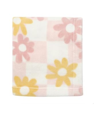 Daisy Dreams Soft & Cozy Luxury Fleece Checkered Baby Blanket