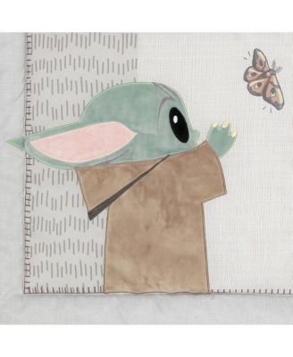 Star Wars The Child Baby Yoda Nursery 3-Piece Baby Crib Bedding Set