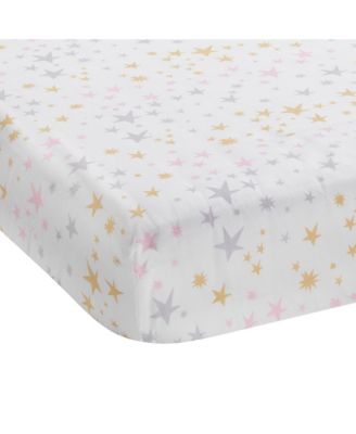 Rainbow Unicorn Pink/Purple 4-Piece Baby Crib Bedding Set