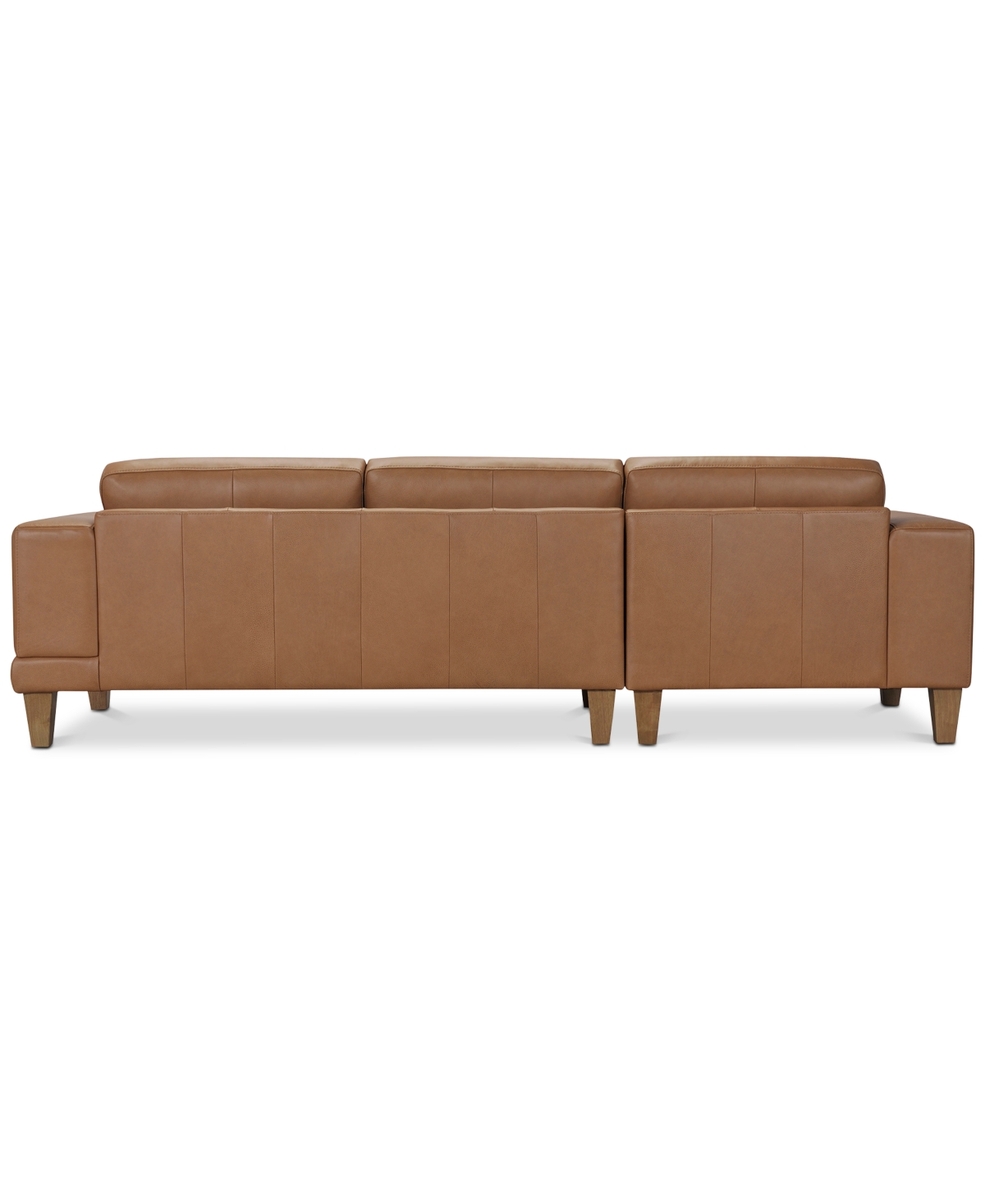 Macy's Niebee 2-pc. Leather Sectional, Created For  In Toffee