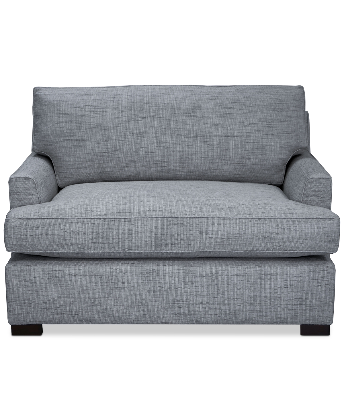 Shop Macy's Kaelie 55" Fabric Chair Bed, Created For  In Nickel