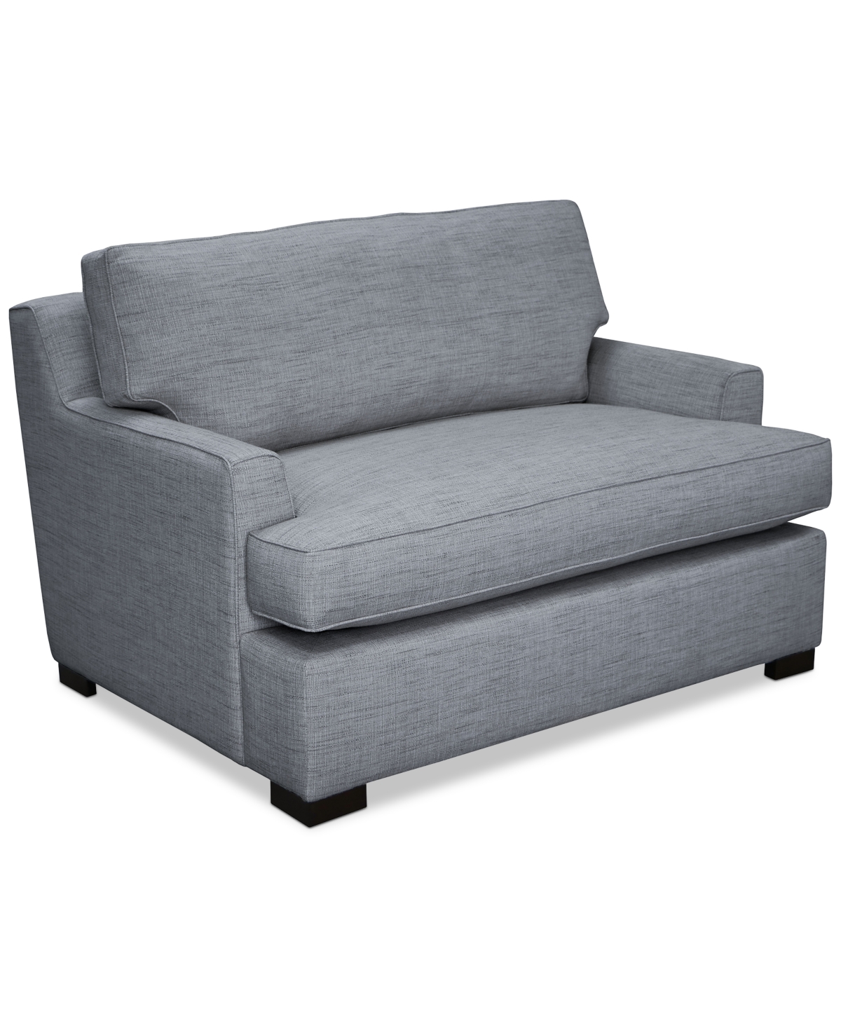Shop Macy's Kaelie 55" Fabric Chair Bed, Created For  In Nickel