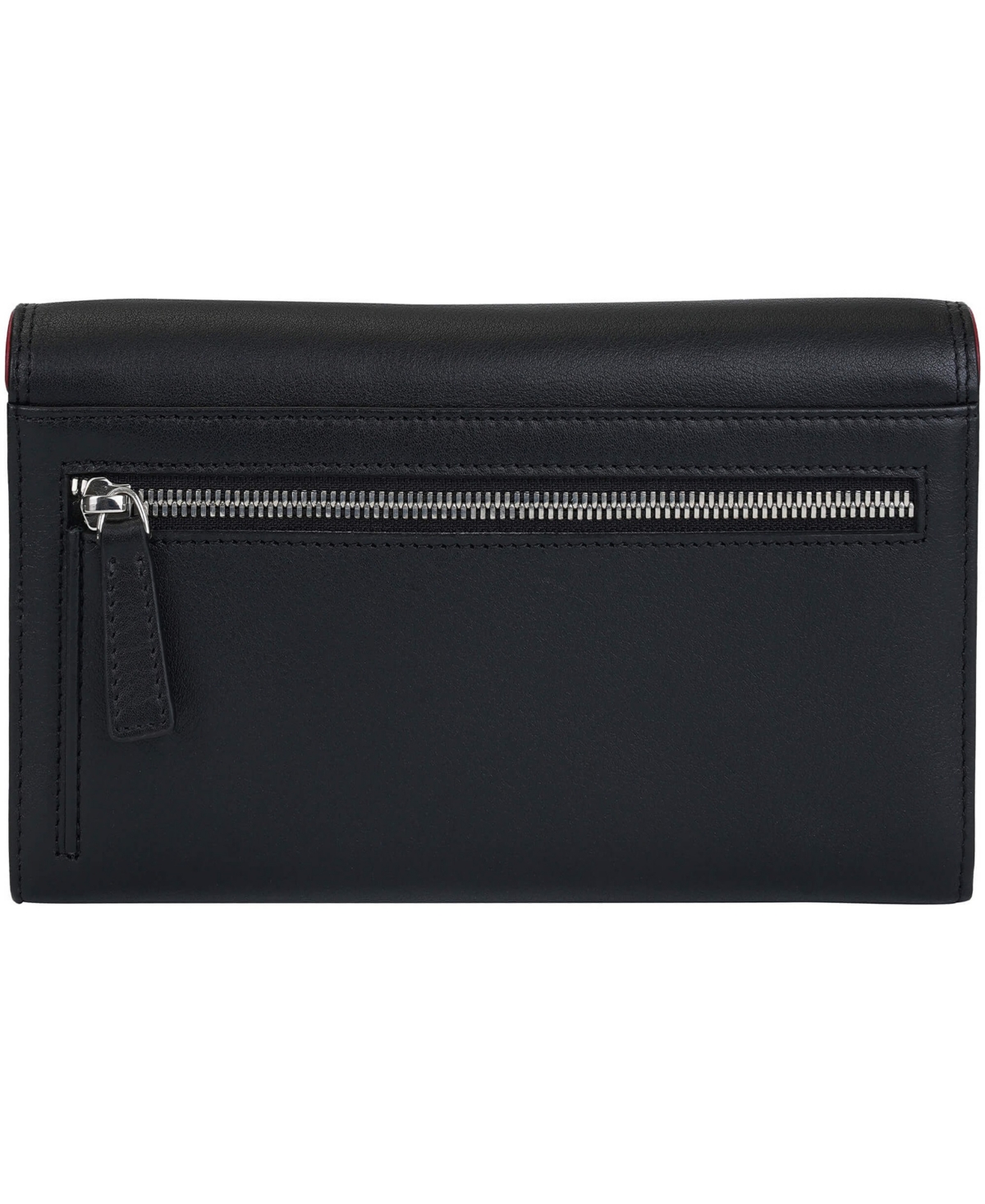 Mancini Women's Sonoma Rfid Secure Quad Fold Wallet In Red