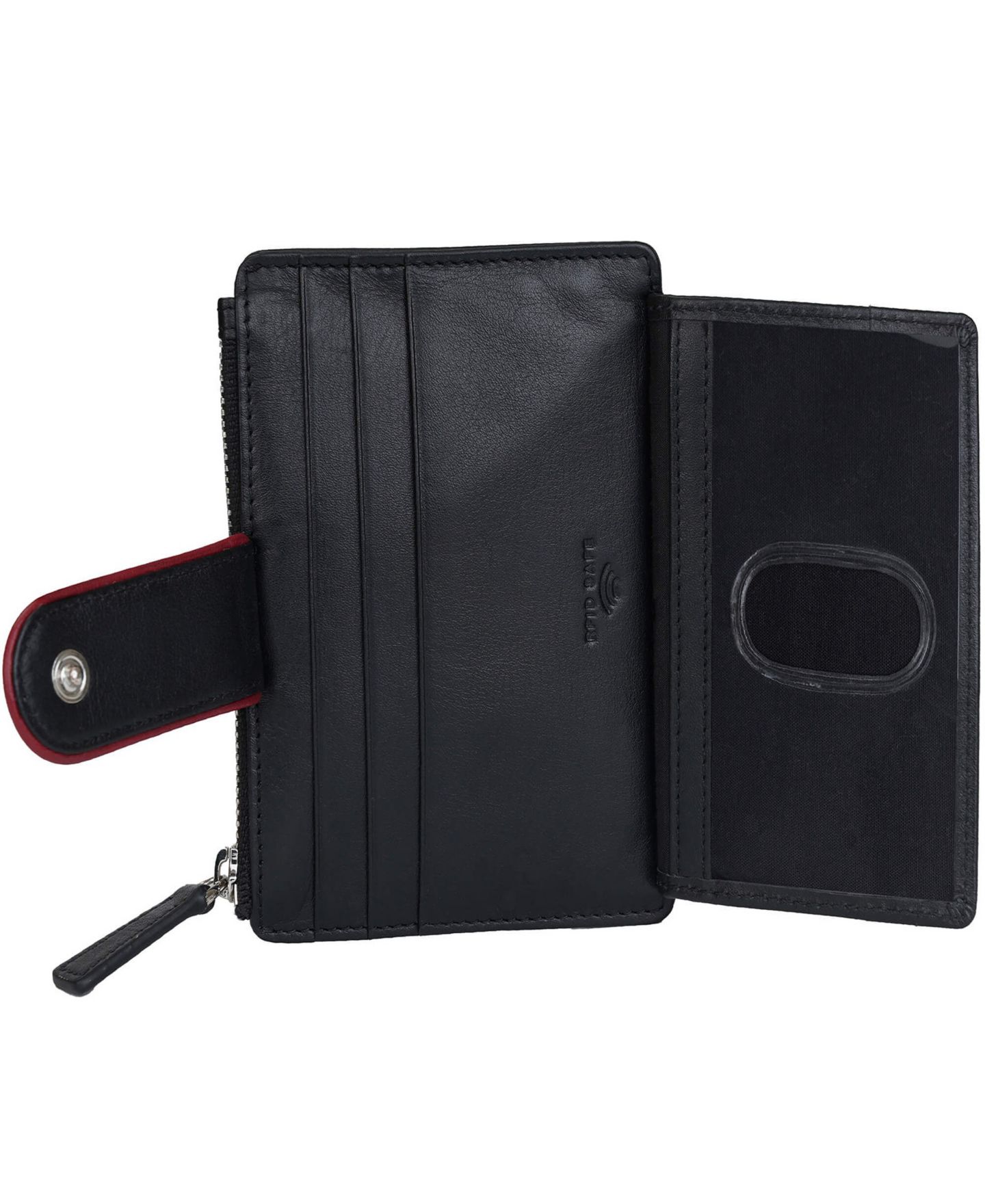 Женский кошелёк-картхолдер Mancini Sonoma с защитой RFID, цвет: Чёрный — фото 3