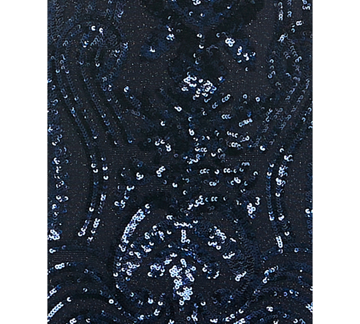 B Darlin Juniors' Sequined Lace-Up Gown -navy