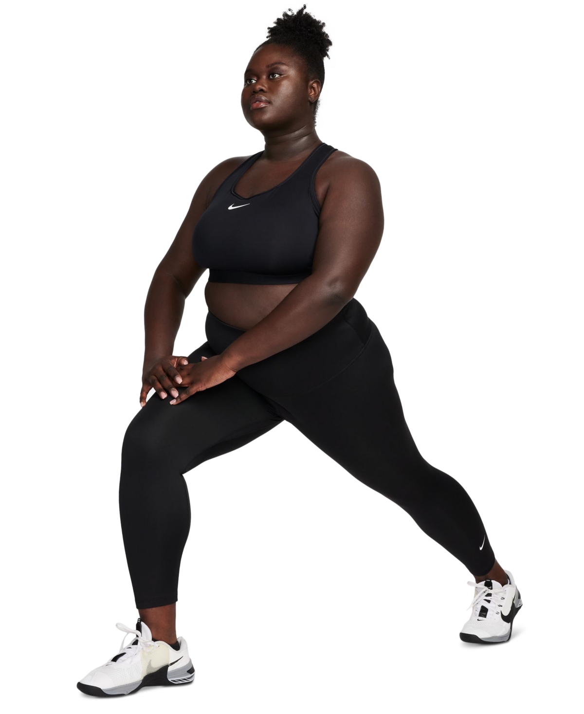 Nike Plus Size High Waist 7/8 Leggings -white