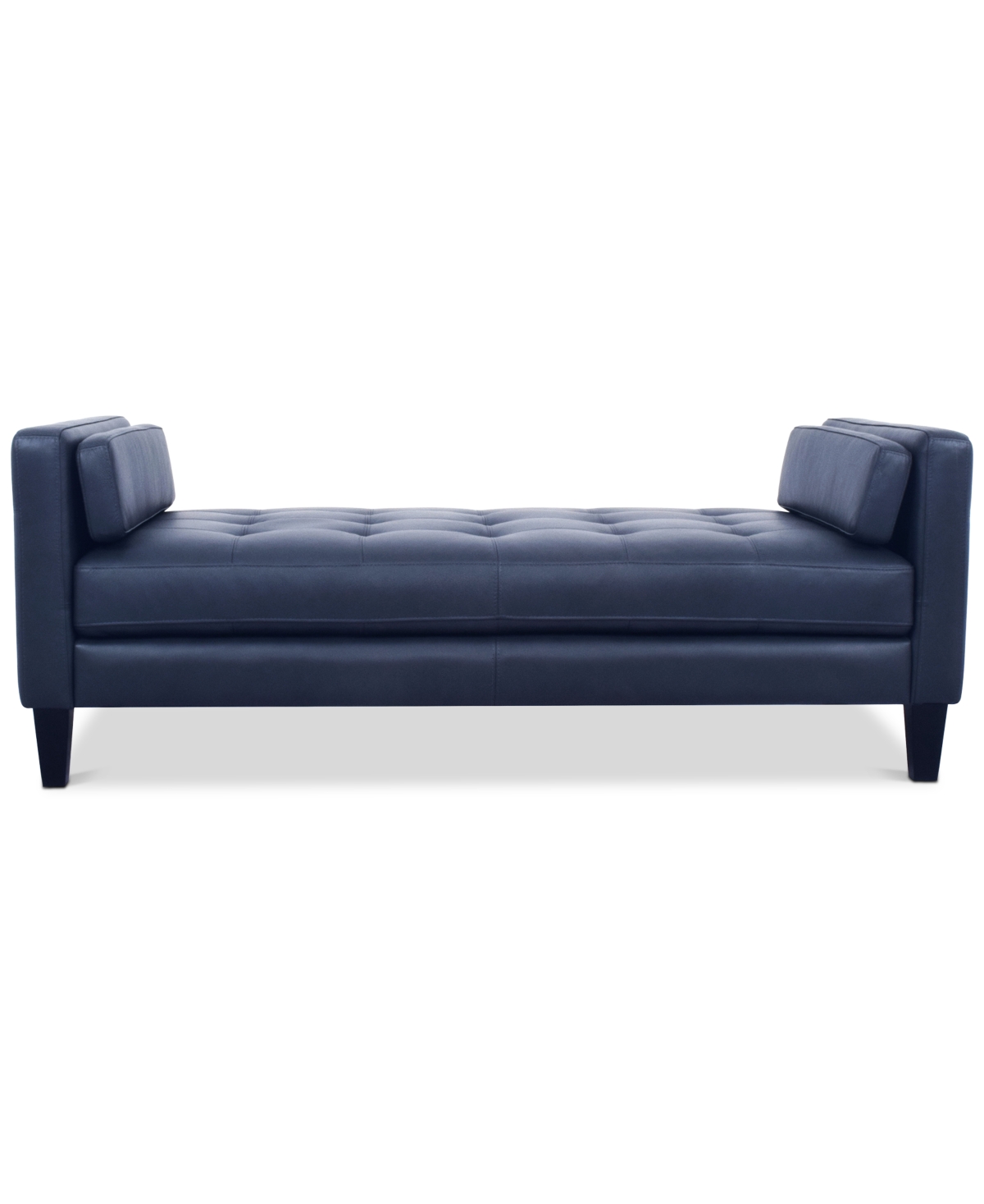 Macy's Pezley Leather Daybed, Created For  In Dark Blue