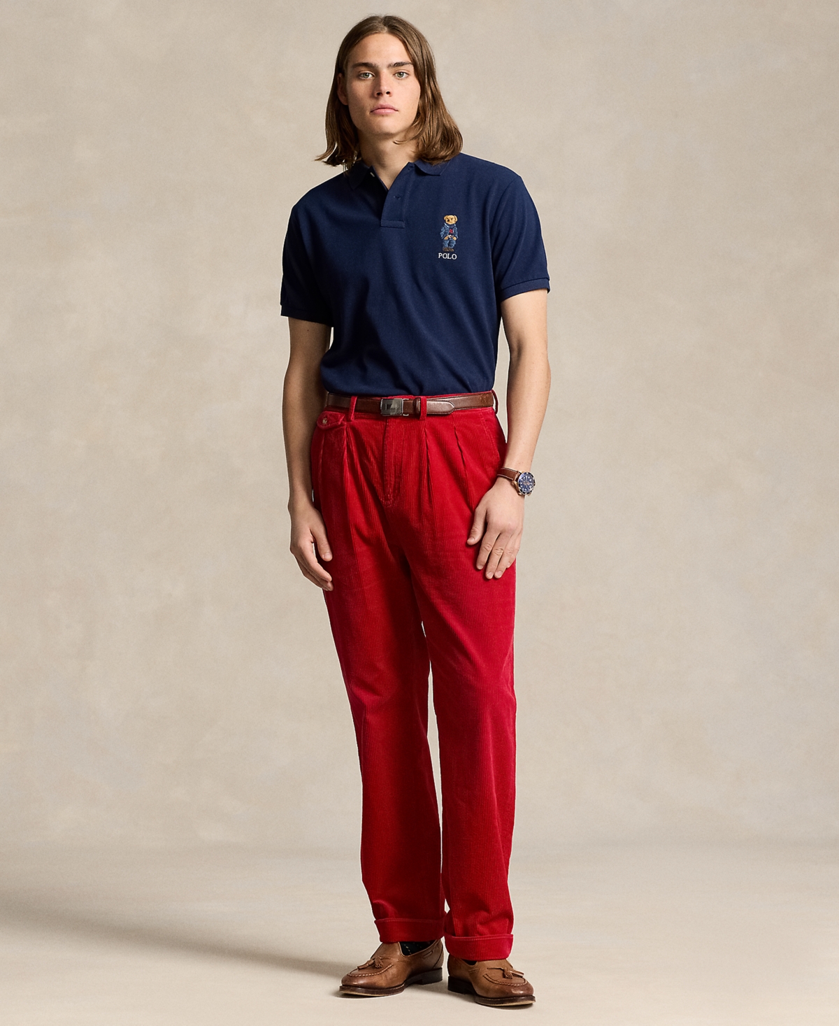 Polo Ralph Lauren Men's Polo Bear Mesh Polo Shirt