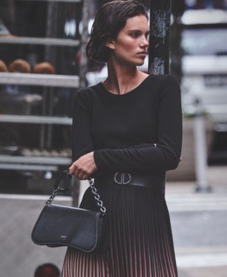 DKNY Adria Small Leather Satchel - Macy's