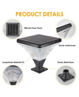 Streamdale Solar Street Lamp Cap with Base