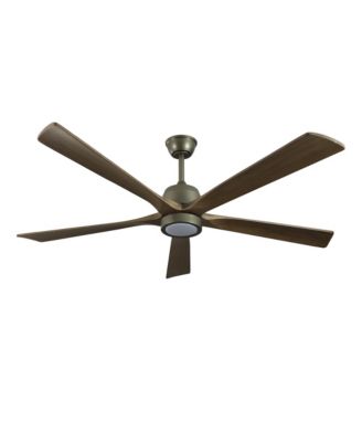 Modern Wood Ceiling Fan with Light and Remote (60")