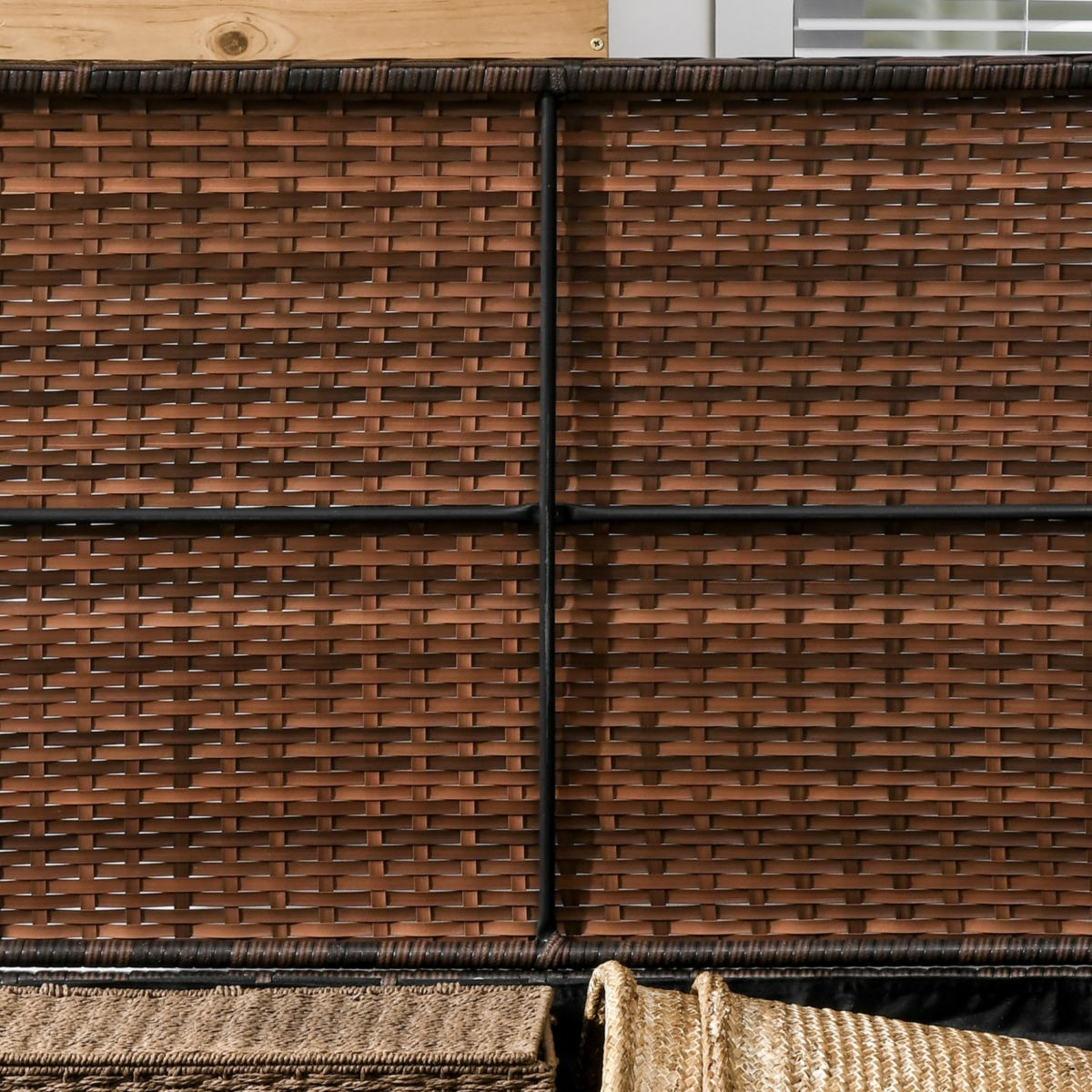 Streamdale Furniture Outdoor Deck Box & Shoe Storage with Liner for Cushions, Toys, Tools