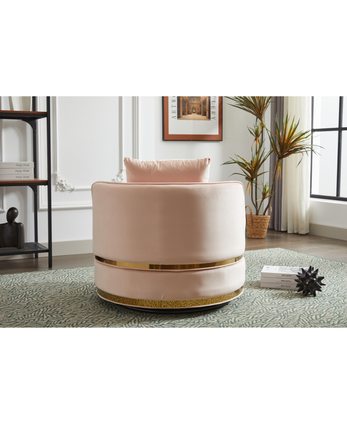 Streamdale Furniture Swivel Chair, 360 Swivel Accent Chair, Barrel Chair for Living Room Bedroom