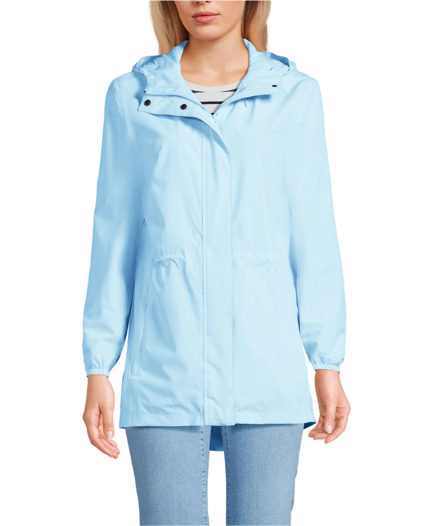 Women's Waterproof Hooded Packable Raincoat