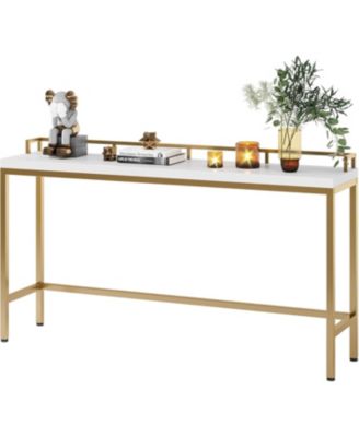 70.9 inch Extra Long Sofa Table Rustic Industrial Console Table Behind Couch, Narrow Entryway Hallway Table Skinny Sofa Bar Table for Living Room (Brown)