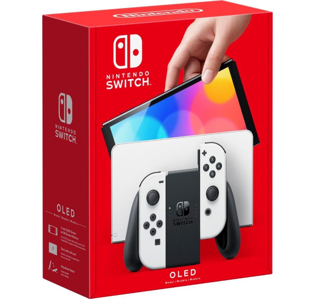 Nintendo Switch OledBundle With Accessories and Detective Pikachu Returns Game - White