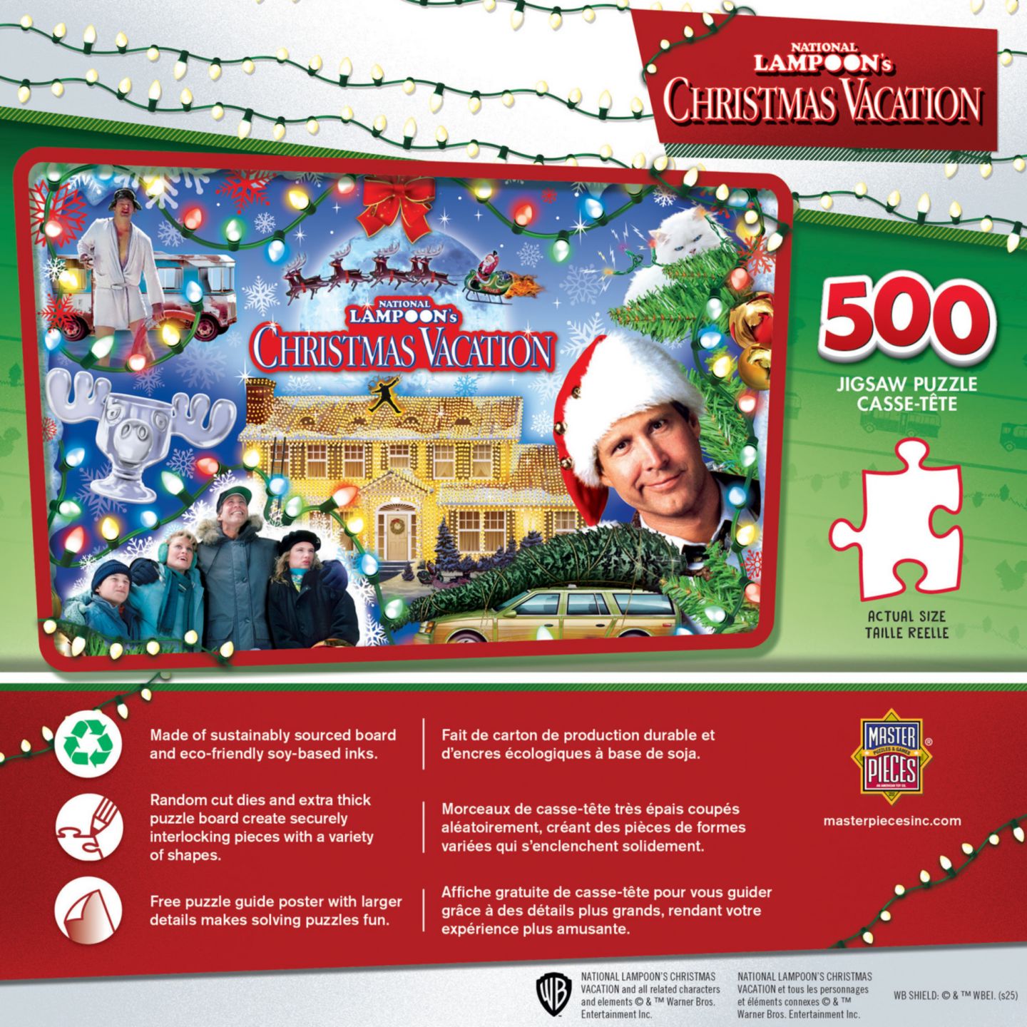 Детский пазл MasterPieces Puzzles National Lampoon's Christmas Vacation 500-Piece Puzzle, от 14 лет, цвет: Разноцветный — фото 3