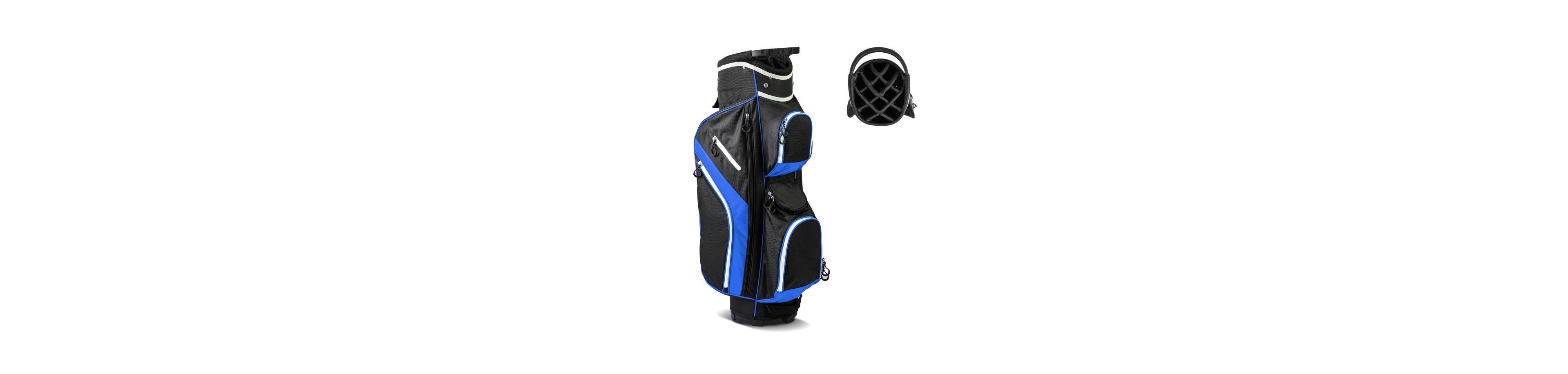 Golf Cart Bag with 14 Way Top Dividers-Blue