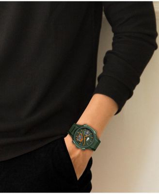 Men's LC33 Khaki Silicone Strap Watch 45mm