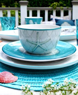 Ocean View Set of 4 Dinner Plates