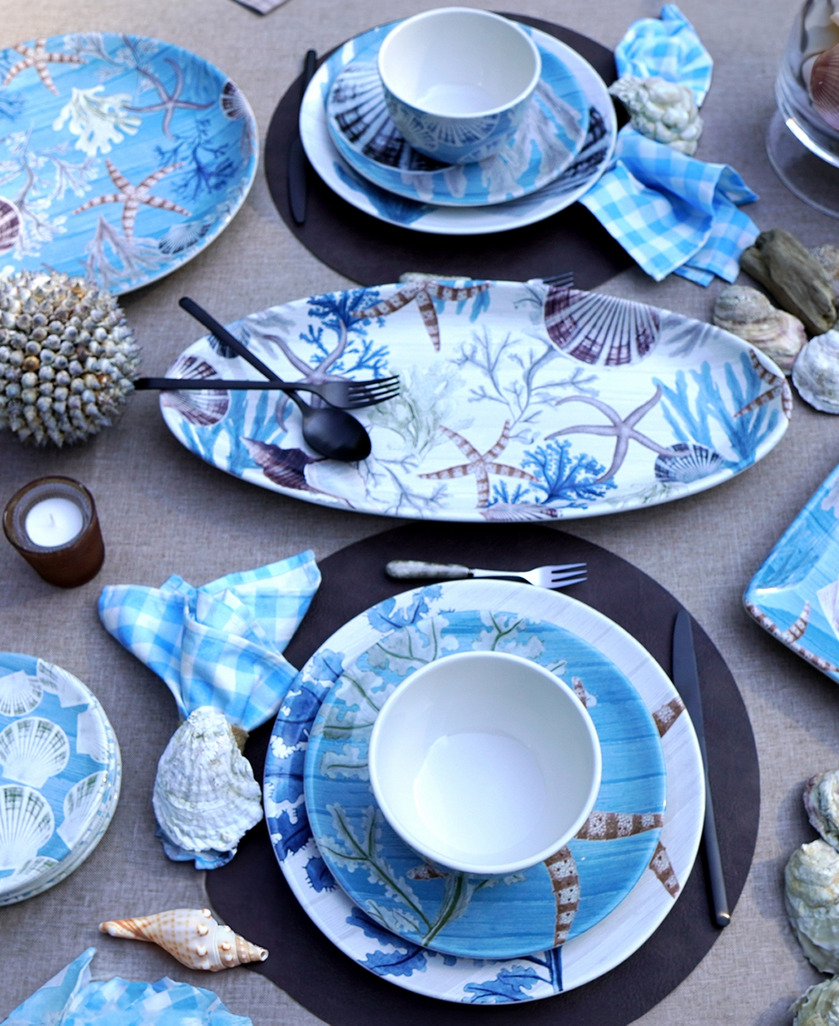 Certified International Beyond The Shore 16pc Dinnerware Set, Service For 4 In Miscellaneous
