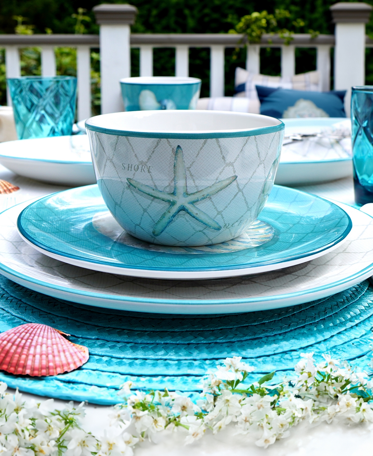 Certified International Ocean View 16pc Dinnerware Set, Service For 4 In Miscellaneous