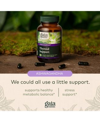 Thyroid Support - Made with Ashwagandha, Kelp, Brown Seaweed, and Schisandra to Support Healthy Metabolic Balance and Overall Well-Being - 60 Liquid Phyto-Capsules (20-Day Supply)