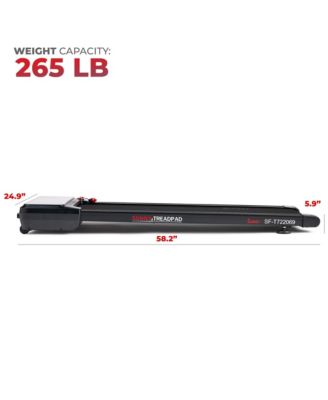 Treadpad Sleek Stride Compact Smart Treadmill with 6-Level Auto Incline, Remote Control & Exclusive SunnyFit App Enhanced Bluetooth Connectivity