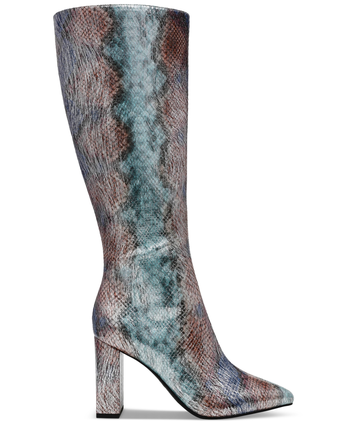 WILD PAIR ISLAH WIDE-CALF BLOCK HEEL KNEE HIGH BOOTS, CREATED FOR MACY'S 