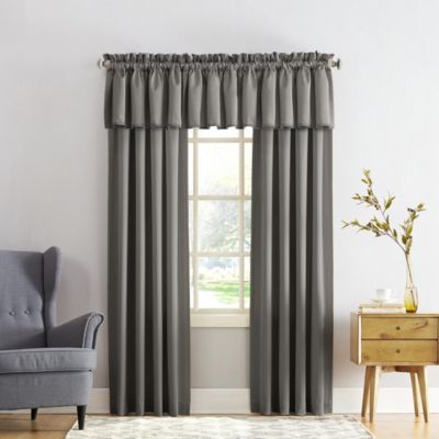 Grant Room Darkening Rod Pocket Curtain Valance