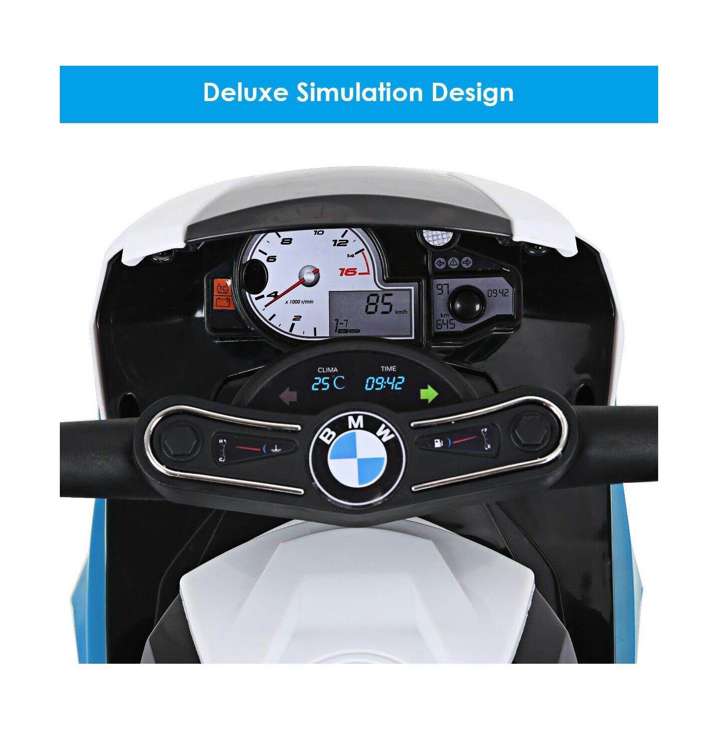 Детская игрушка Gymax Kids Ride-On Motorcycle BMW Licensed 6V Electric 3-Wheel, 44-lb Capacity, Ages 18-36 Months, цвет: Чёрный, вариант 1 — фото 4
