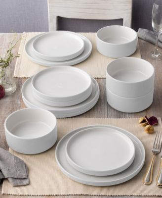 Colortex Stone Stax Dinner Plates, Set of 4