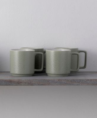 Colortex Stone Stax Mugs, Set of 4
