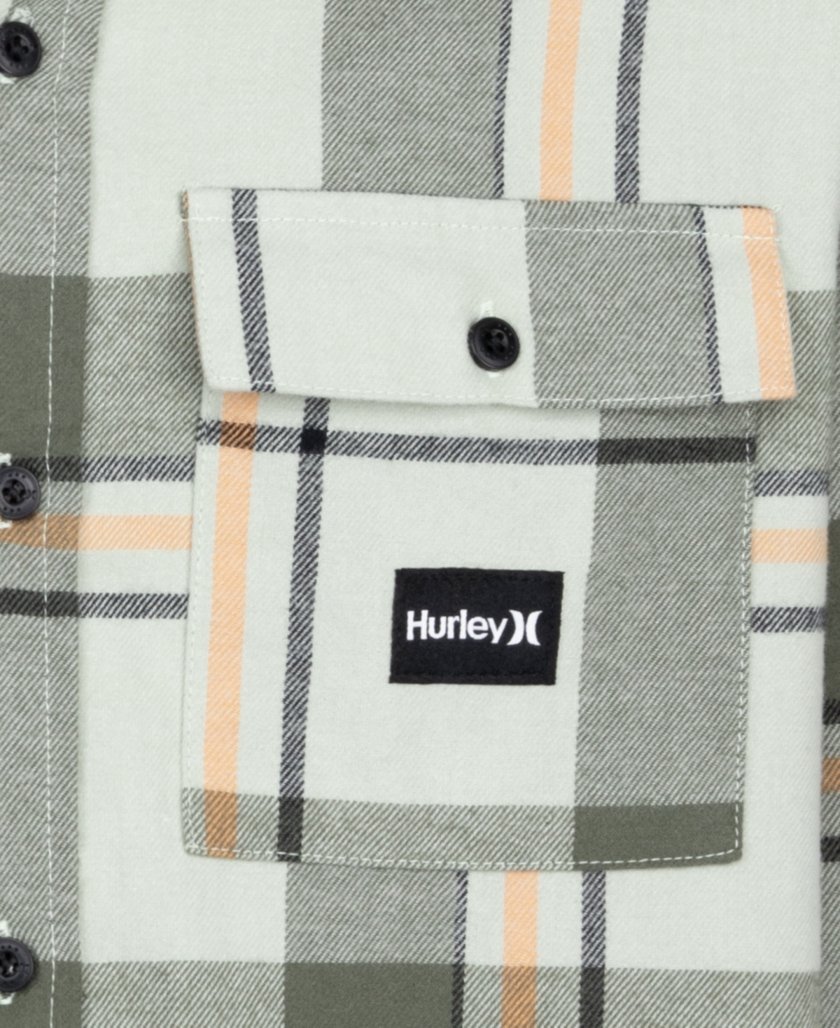 Hurley Big Boys Hooded Flannel