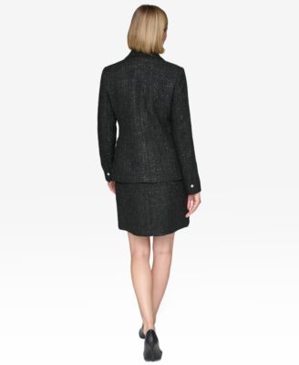 Women's Double-Breasted Tweed Blazer