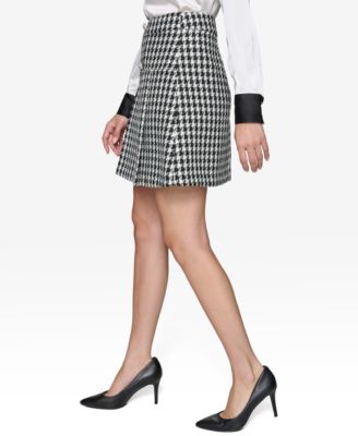 Women's Houndstooth Miniskirt