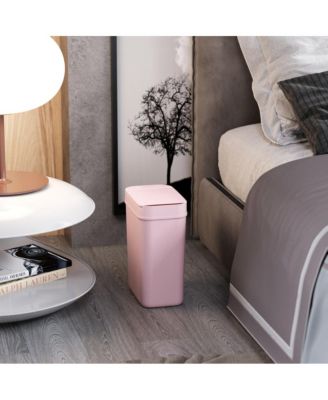 3 Gallon Sensor Bathroom Trash Can, 10 Liter Slim Touchless Small Smart Bedroom Garbage Waste Basket Bin with Motion Lid