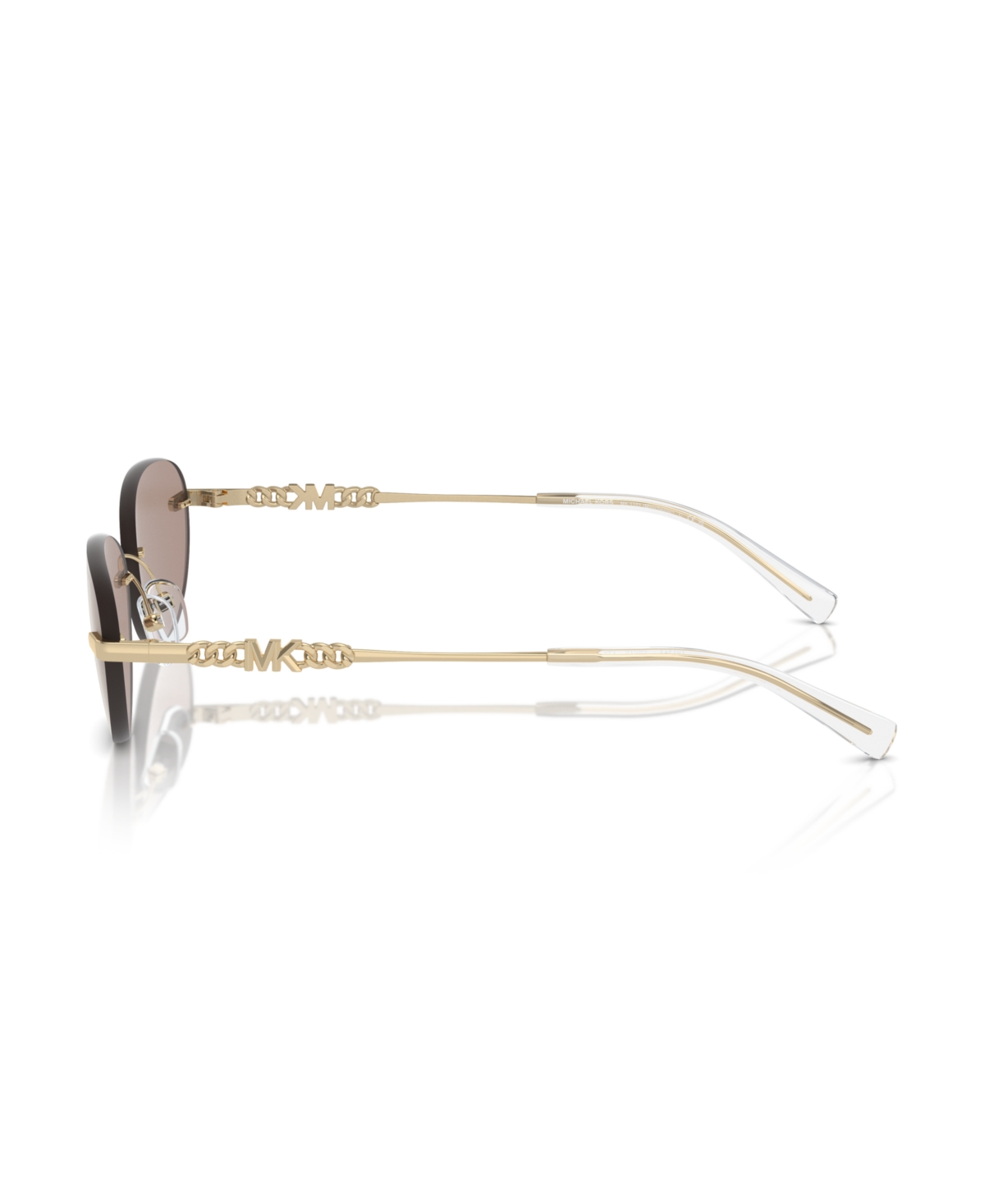 Michael Kors Manchester Mk 1151 10145a 58mm Womens Oval Sunglasses In Brown Mirror