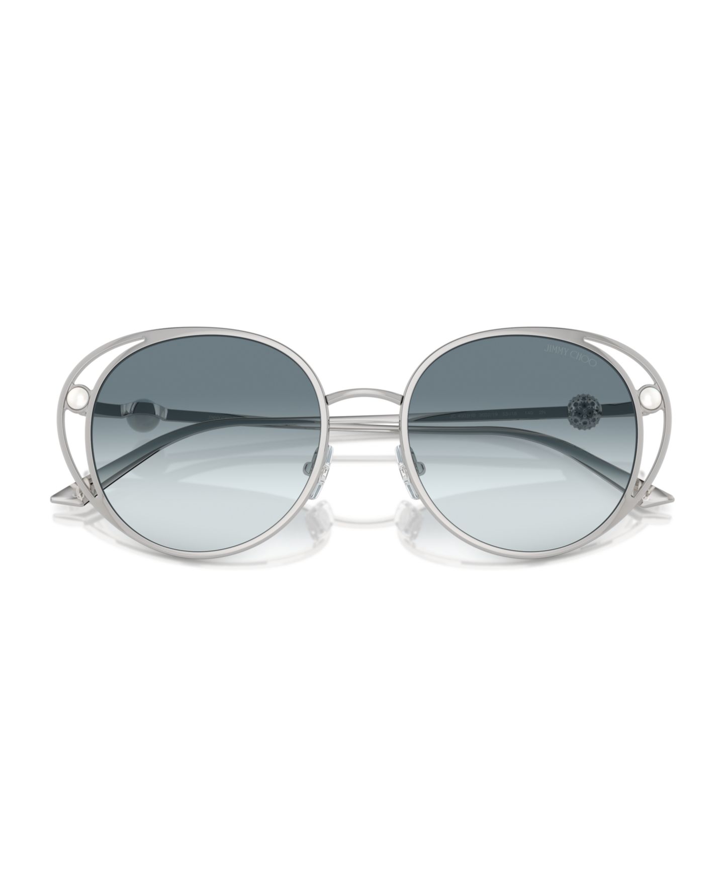 Женские солнцезащитные очки Jimmy Choo Sunglasses, JC4003HB, цвет: Серый — фото 8