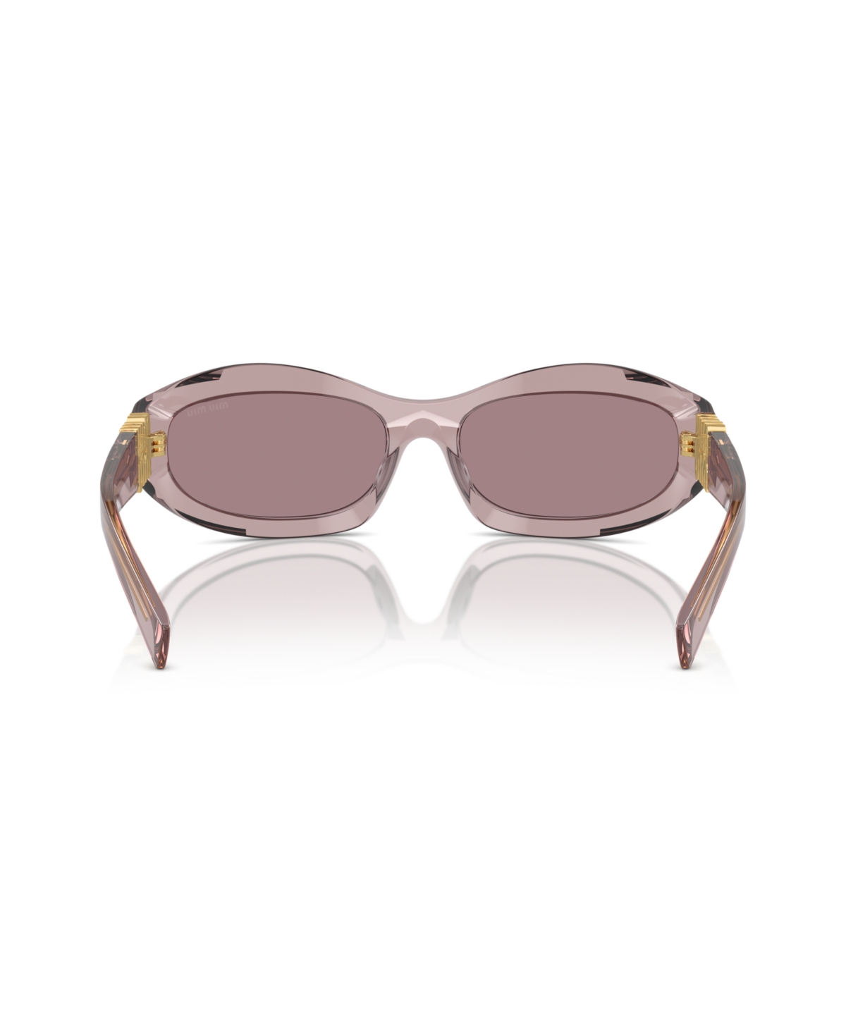 Miu Miu Sonnenbrille Mit Geometrischem Gestell In Mauve Trasparent