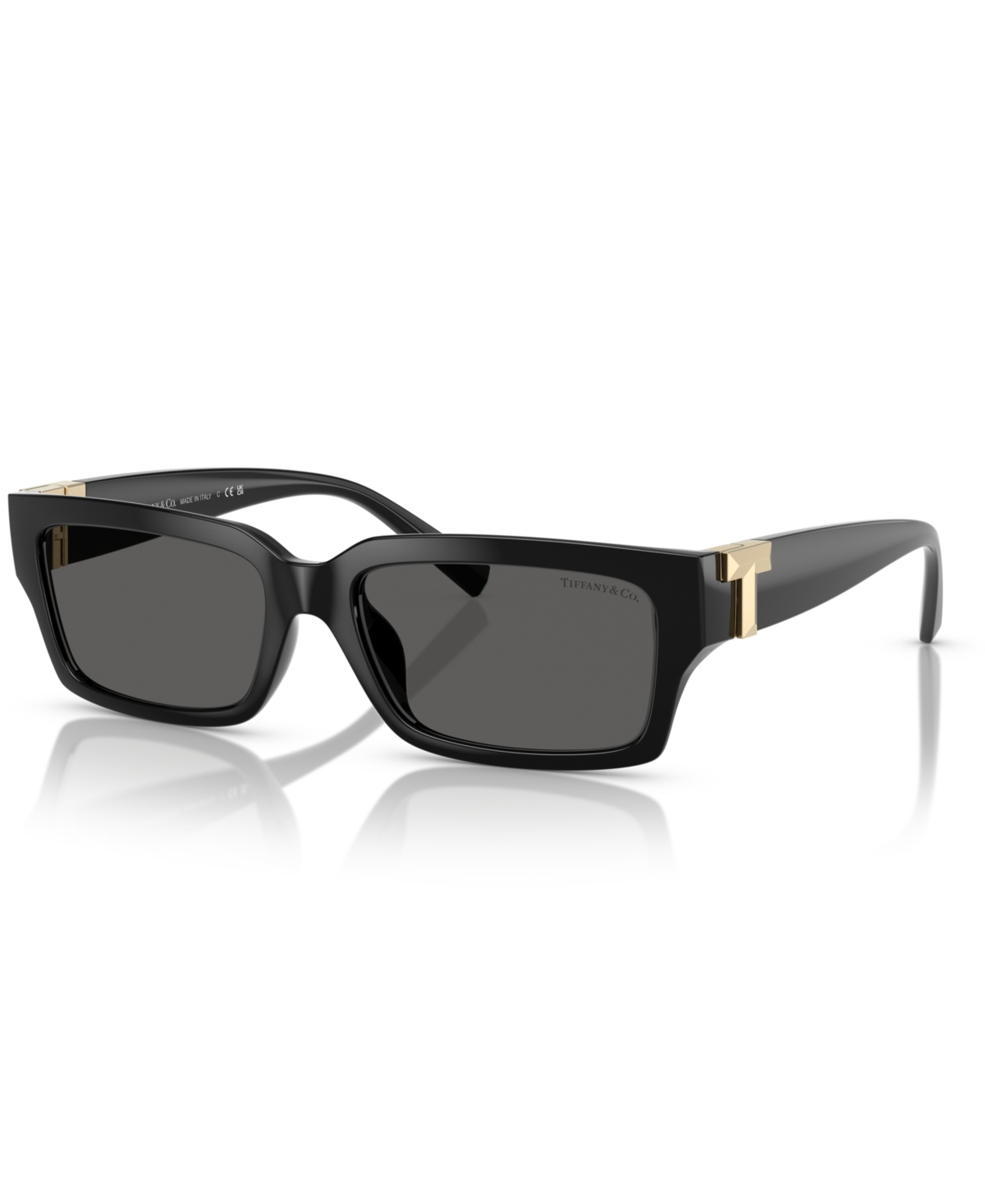 Tiffany & Co Acetate Rectangular Sunglasses In Black