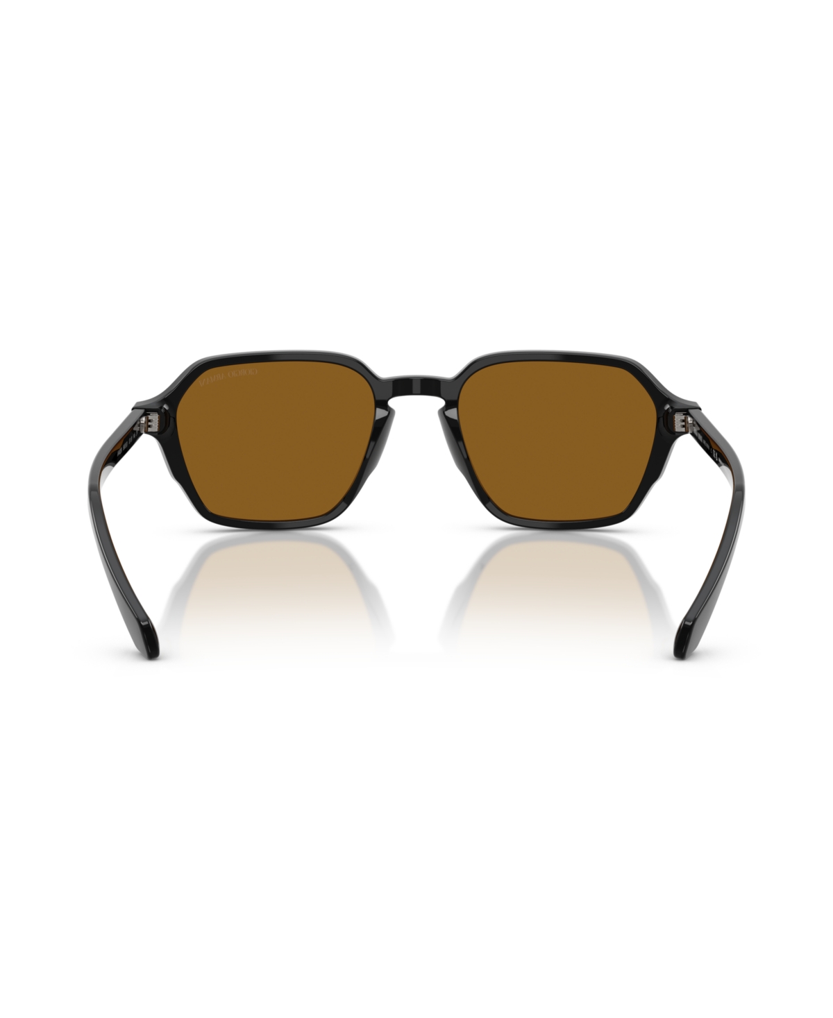 Giorgio Armani Rectangle-frame Sunglasses In Transparent Green